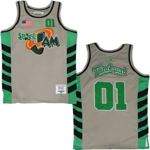Tune Squad Space Jam NASA Men's Headgear Classics Embroidered Basketball Jersey
